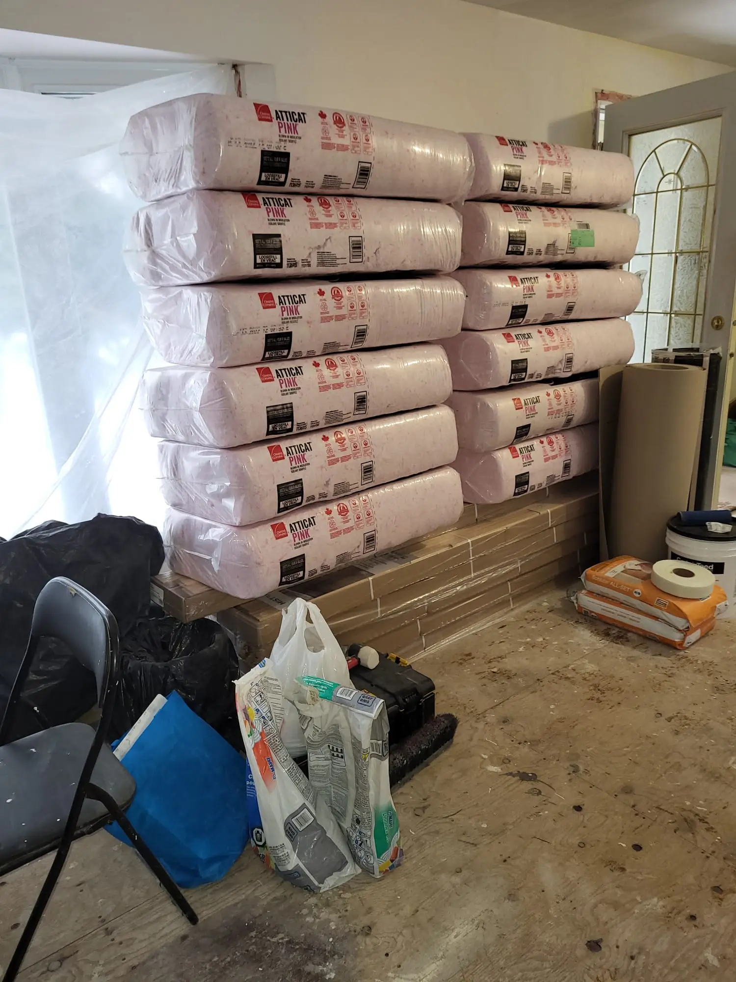 attic insulation work picture 1